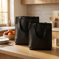 Sac fourre-tout écologique recyclable en non-tissé Spunbond - Taille et couleur personnalisables, fermeture épaule, sac de shopping promotionnel réutilisable