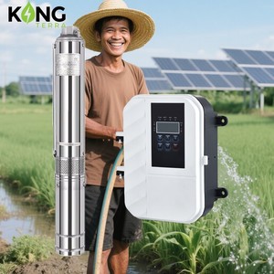 2.2KW çiftlik güneş su pompası hibrid güneş AC <span class=keywords><strong>dalg</strong></span>ıç DC su pompası derin kuyu pompası DC 300V sulama için - Product Image 1