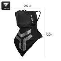 Masque de cyclisme pliable léger en tissu extensible polyester TOSUOD 360 personnalisé pour l'été – Couverture faciale confortable et ajustée