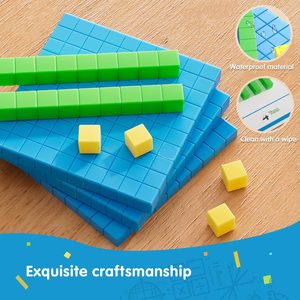 Toán học lôi cuốn Dạy đồ chơi cơ sở Mười khối thiết lập Đồ chơi giáo dục trong trường học hoặc nhà - Product Image 2