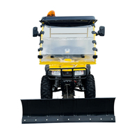 Haute qualité à quatre roues Ride-On essence chasse-neige camion multi-fonction démarrage électrique déneigeur utilisation agricole Atv chasse-neige