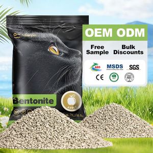 Arena para Gatos de Bentonita Triturada de Marca Privada, de Larga Duración, Desodorizante, Aglomerante Fuerte, Bajo en Polvo y Altamente Absorbente - Product Image 1