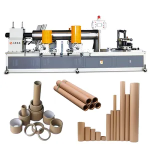 Commercial automatic spiral cardboard paper tube core pipe making winding machine