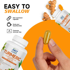 नीम हल्दी करक्यूमिन 1000 मिलीग्राम अत्यधिक अवशोषित अल्ट्रा मजबूत हर्बल पूरक ट्यूमर और संयुक्त समर्थन 60 पीसी वयस्क कैप्सूल - Product Image 2