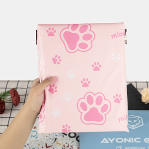 Pink Custom Logo Biodegradable Compostable Plastic Polymailer Courier Shipping Mailing Poly Mailer Packaging Bags for Clothing