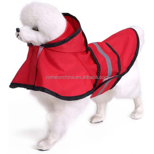 เสื้อแจ็คเก็ตมีฮู้ดเสื้อกันฝนโพลีเอสเตอร์สีทึบสะท้อนแสงสำหรับสุนัขกันน้ำเป็นมิตรต่อสิ่งแวดล้อม - Product Image 2