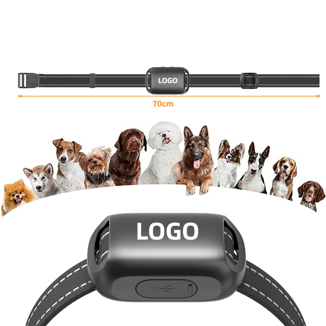 USB Rechargeable Intelligent Pet Anti-Barking Device Custom Logo Waterproof Plastic Dog Collar with Adjustable Electronic Collar