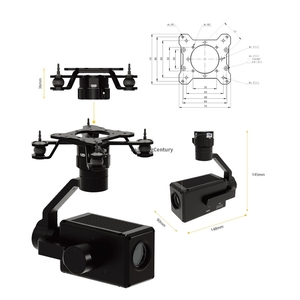 Estabilizador de Cámara para Drones de <span class=keywords><strong>2</strong></span> y <span class=keywords><strong>3</strong></span> Ejes, Soporte de Cámara sin Escobillas para Drones de Cinematografía Profesional de Fotograma Completo de 8k - Product Image 6