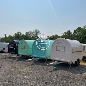 2025 trang bị đầy đủ nhà hàng thực phẩm Trailer thịt nướng thực phẩm xe tải di động đường phố bán hàng tự động sợi thủy tinh Kem thức ăn nhanh Rau - Product Image 5