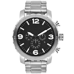 Reloj para Hombre con Esfera de Cronógrafo Extra Grande y Correa de Acero Inoxidable o Cuero - Product Image 4