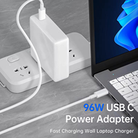 Adaptateur d'alimentation pour ordinateur portable USB-C Type-C 96W pour Apple MacBook Air Pro avec fonction OTP QC3.0 intelligente