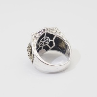 En gros Evel Oeil 925 Argent Bague Chevalière Hommes