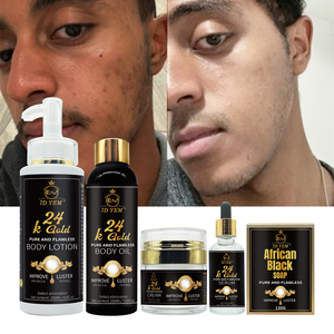 Conjunto de Cuidados com a Pele em Ouro 24K em Promoção, Aumenta o Brilho da Pele e Melhora as Imperfeições - Product Image 4