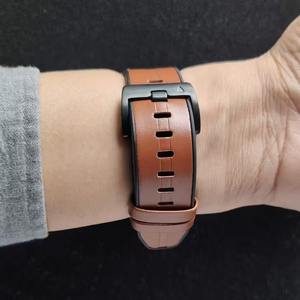 Correa de <span class=keywords><strong>Reloj</strong></span> Deportiva de Cuero Sintético y Silicona de Liberación Rápida de 22/26 mm, Diseño Deportivo, para Relojes Inteligentes Garmin Approach S70 Fenix 7X Pro para Hombre - Product Image 3
