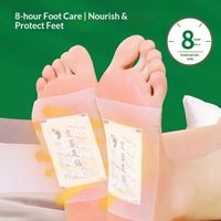 Patchs pour les pieds Old Beijing 50 pièces, à l'armoise et au vinaigre de bambou, pour le soin des pieds, patchs de moxibustion, autocollants de thérapie à base de plantes