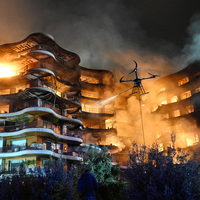 Sky Tech Nouveau design Drone de lutte contre l'incendie aérien de sauvetage d'urgence à haute efficacité