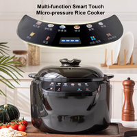 Cuiseur à riz intelligent à micro-pression multifonctionnel 3L personnalisé de marque avec pot intérieur en céramique, écran tactile couleur, minuterie de retard de 24 heures