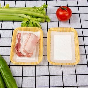 Plateau absorbant personnalisé de qualité alimentaire pour la viande, la volaille et les fruits de mer, vente en gros directe, tampon absorbant pour la viande - Product Image 1