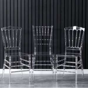 เก้าอี้เชียวารีอะคริลิคใสแบบเรซิ่นคริสตัล สำหรับงานจัดเลี้ยง งานแต่งงาน งานอีเว้นท์ โรงแรม ราคาส่งถูก ซ้อนเก็บได้ - Product Image 2