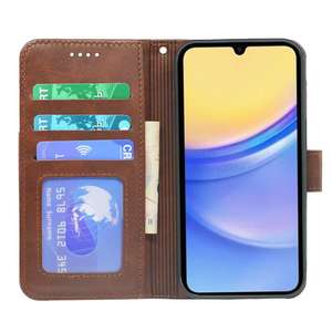 Téléphone Stand Titulaire De La Carte Portefeuille <span class=keywords><strong>Flip</strong></span> Étui En Cuir pour <span class=keywords><strong>Samsung</strong></span> Galaxy A17 A36 A07 A06 A06 A26 A56 A36 A05 A35 - Product Image 3