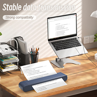 Impresora Térmica Portátil Instantánea NETUM, 300DPI, Papel Normal A4 + USB/ Batería de 1200mAh, para Viajes de Negocios