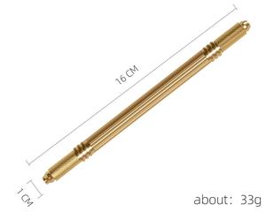 Pluma manual de microblading de doble punta oro y plata para agujas de microblading, maquillaje permanente y tatuajes - Product Image 5