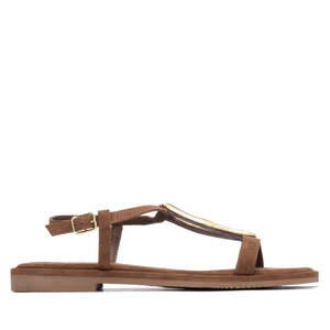 Sandalias Planas para Mujer Carmela, Color Marrón, Tacón de 41,2 cm - Product Image 1