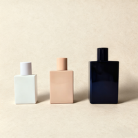 Flacon de parfum vide personnalisé 50 ml, boîte carrée, vaporisateur en verre 30 ml 100 ml, diffuseur à bâtonnets, sérigraphie de luxe