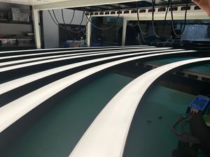 Nhúng LED Đèn màu đen 6063-t5 Hợp kim nhôm hồ sơ với PC bìa hình vuông văn phòng ánh sáng Trần cho trang trí - Product Image 5