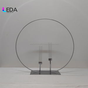 Nuevo candelabro redondo LEDA, juego de soporte de decoración de boda para decoraciones de banquetes de boda - Product Image 3