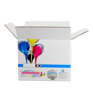Boîte en <span class=keywords><strong>carton</strong></span> ondulé personnalisée à bas prix avec logo imprimé, design à rabat régulier pour l'expédition en gros de marchandises quotidiennes - Product Image 2