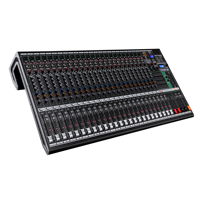 Console de mixage audio professionnelle 26 canaux avec 99 effets DSP, cartes son, mixeurs, contrôleur DJ / console de mixage audio pour grand spectacle