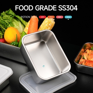 Lekfre 304 Stainless Steel Food Storage PP Flip Top Lid Dishwasher Safe Airtight Leak-Proof Eco-Friendly Modern <strong>Kitchen</strong> Design - Product Image 4