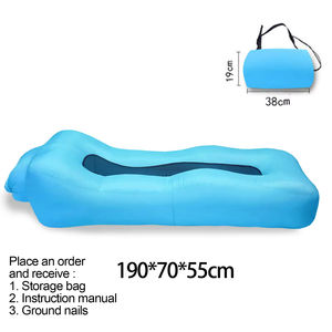 Sofá Inflable Individual Moderno, Ligero y Ecológico, Autoinflable, con Base Antideslizante, Plegable, de Tela Oxford, para 2 Personas - Product Image 4