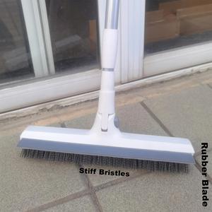 Brosse à récurer rotative à long manche en PP, brosse à récurer pour baignoire, brosse à récurer pour carrelage <span class=keywords><strong>de</strong></span> douche avec poils rigides, brosse à gratter - Product Image 2