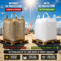 Sac Big Bag FIBC empilable avec décharge par le bas, bec verseur et jupe, capacité 2000 kg, taille, couleur et grammage personnalisables pour la farine