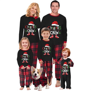 Conjunto de Pijamas de Natal para Pais e Filhos, Macio e Respirável, Adequado para Uso em Família Durante as Festas - Product Image 2