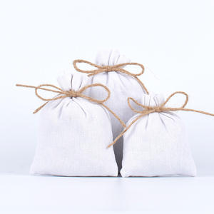 Bolsa de regalo con cordón de yute de lujo de 8*10cm, bolsa de joyería sedosa con logotipo personalizado OEM, bolsa de seda reciclable, Material de boda - Product Image 5