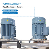 Mélangeur de liquide de peinture chimique automatique mobile de 300 L, machine de mélange à grande vitesse en acier inoxydable, réservoir de mélangeur avec moteur