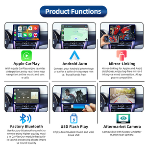 Actualización de Pantalla Original CZT-AUTO con <span class=keywords><strong>Carplay</strong></span> Inalámbrico para Volvo XC90 XC60 <span class=keywords><strong>XC40</strong></span> S90 S60 V90, Pantalla con Android Auto y Cámara - Product Image 4