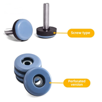 Patins de chaise carrés auto-adhésifs en PTFE robustes bleus pour la vente en gros, coussinets coulissants pour meubles, protection de sol écologique pour