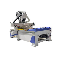 Routeur CNC multi-usages 1328 avec commande NC Studio/Syntec, moteur de broche 6 kW/pompe/PLC, nouvelle machine pour le travail du bois