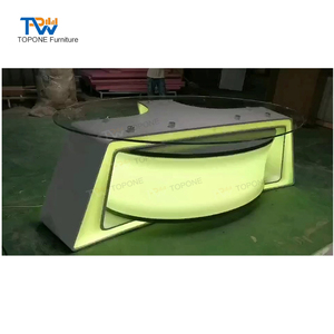 Design moderne de table de bureau de nouvelles TV RVB LED éclairée pour meubles de studio - Product Image 6