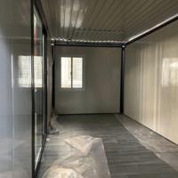 Maison préfabriquée pliable de type Z à faible coût, petite maison conteneur en acier pliable de 10 pi x 12 pi
