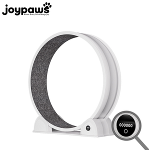 可更换抓绒垫静音健身轮猫跑步机，带数字显示功能，膝部统计数据可视化 - Product Image 1