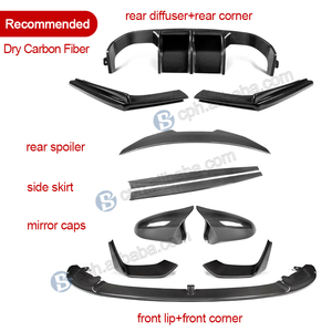 Accesorios Personalizados para Automóviles, Rejilla Delantera de Fibra de Carbono Preimpregnada para <span class=keywords><strong>BMW</strong></span> M3 F80 M4 F82, Reemplazo de Rejilla de Carbono - Product Image 2