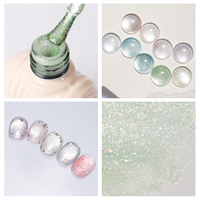 Vinimay Glace Jasmin Eau Sparkling Cat Eye Gel Polish Set 9 Couleurs Magnétique Cat Eye Glitter Gel Vernis à Ongles pour Salon