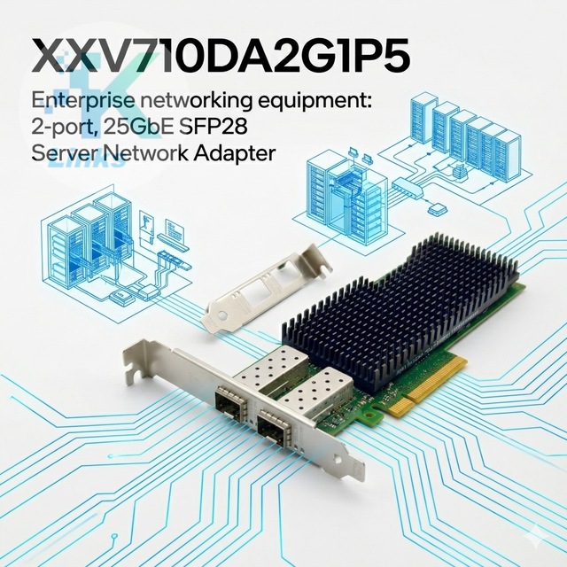 XXV710DA2G1P5 Intel PCIe 3.0x8 2-Port 25GbE SFP28 XL710-BM2 Wired Ethernet Adapter Server Network Interface Card in Stock