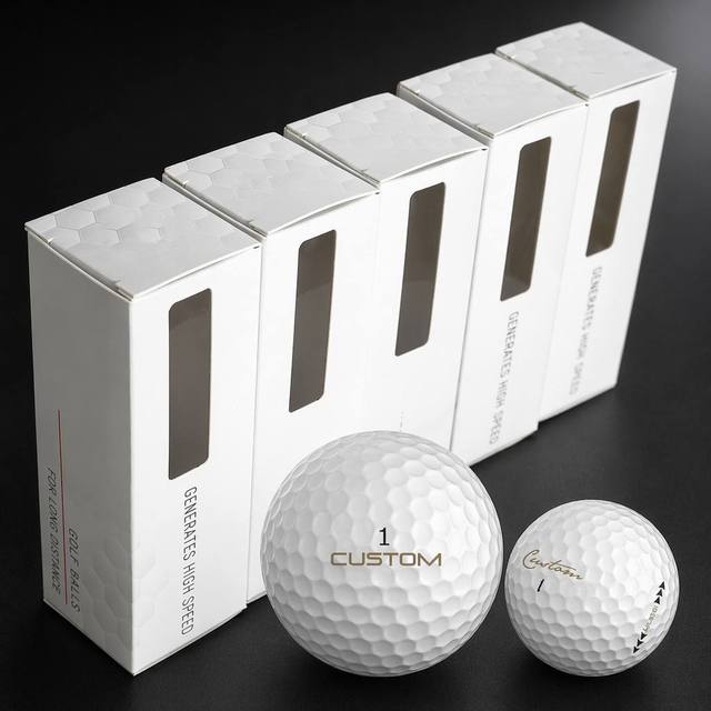 Custom Logo Practice Golf Balls 2 Layer Bulk Driving Range Training Balls Durable Surlyn Cover