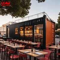 Conteneur de café commercial Urdream avec comptoir de bar et fenêtre de service